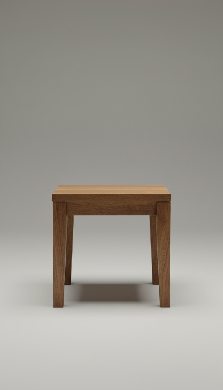 Walnut Side Table with Honeyed Finish